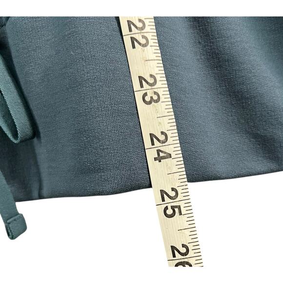 Haven Well Within Top Womens 1X Neptune Blue Fleece Drawstring Waist Mock Neck - Picture 8 of 14